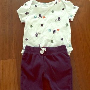 Carters monster outfit